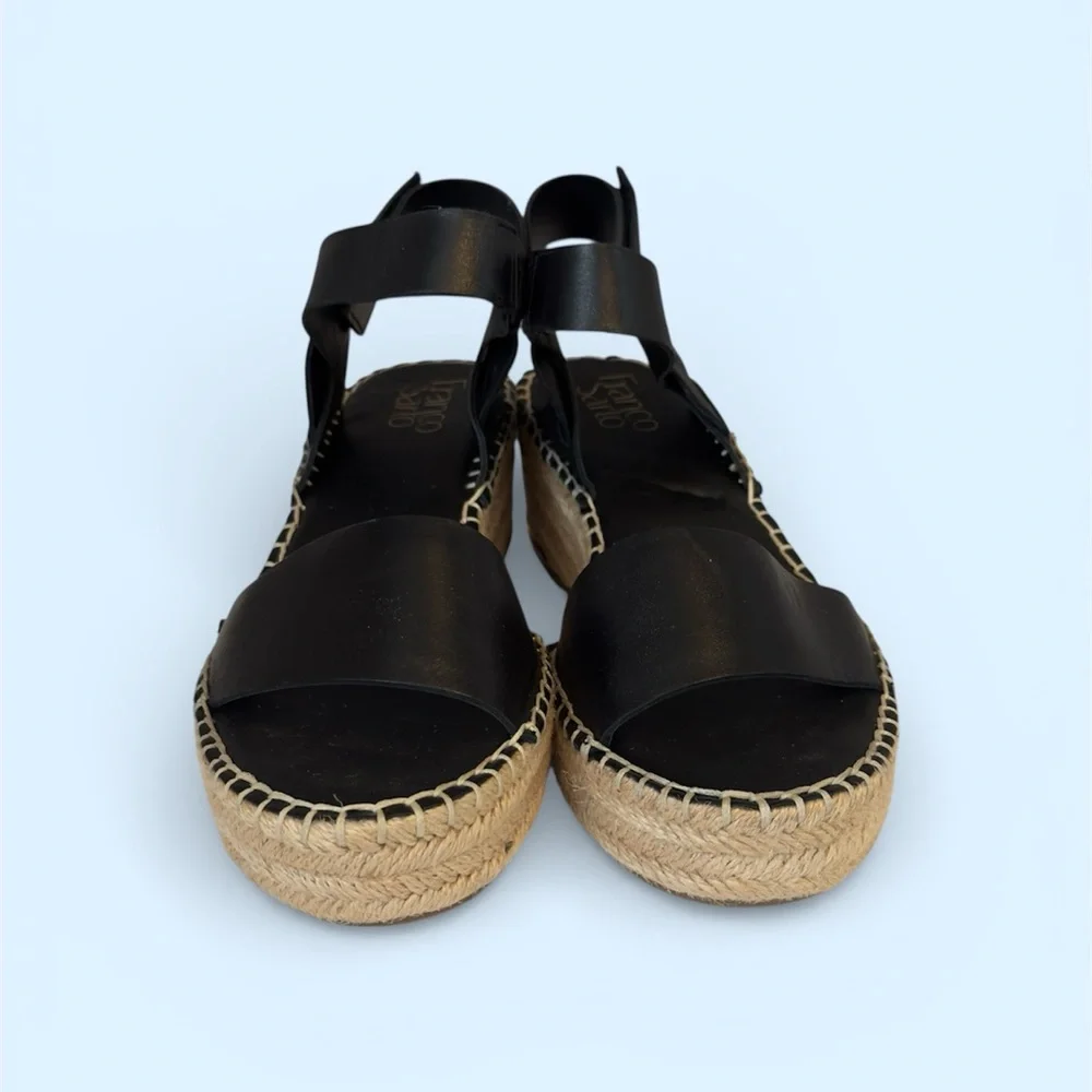 Franco Sarto‎ Black Espadrille Sandals New without box
